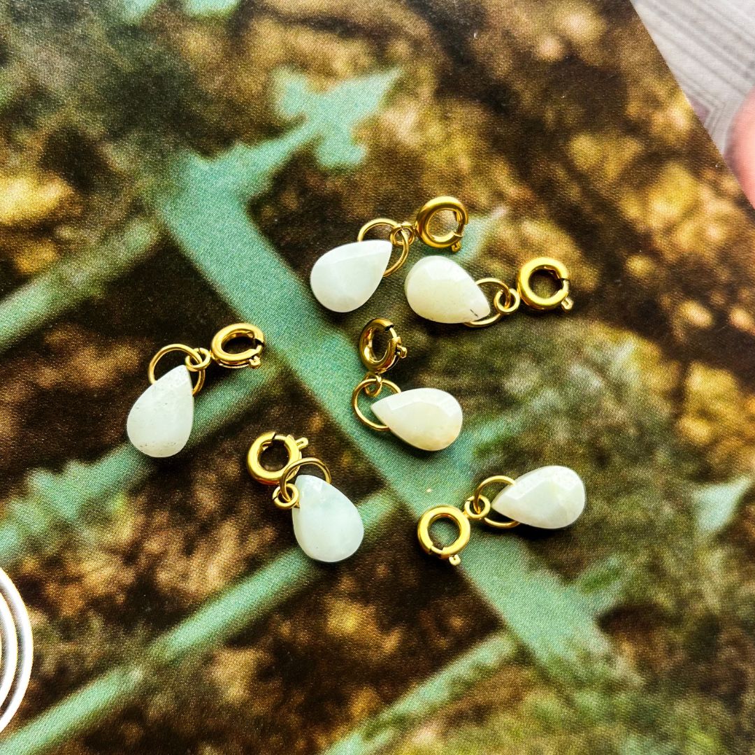 Amazoniet Charm | Natuursteen bedel | The Charm Bar | Sieraden By Frances Falicia