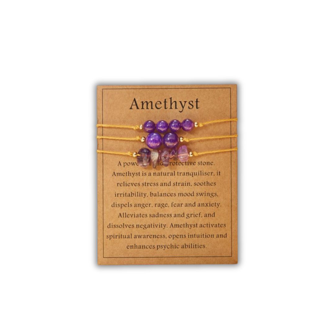 Edelsteen armband | Gemstone | Natural stone | By Frances Falicia | Amethist armband