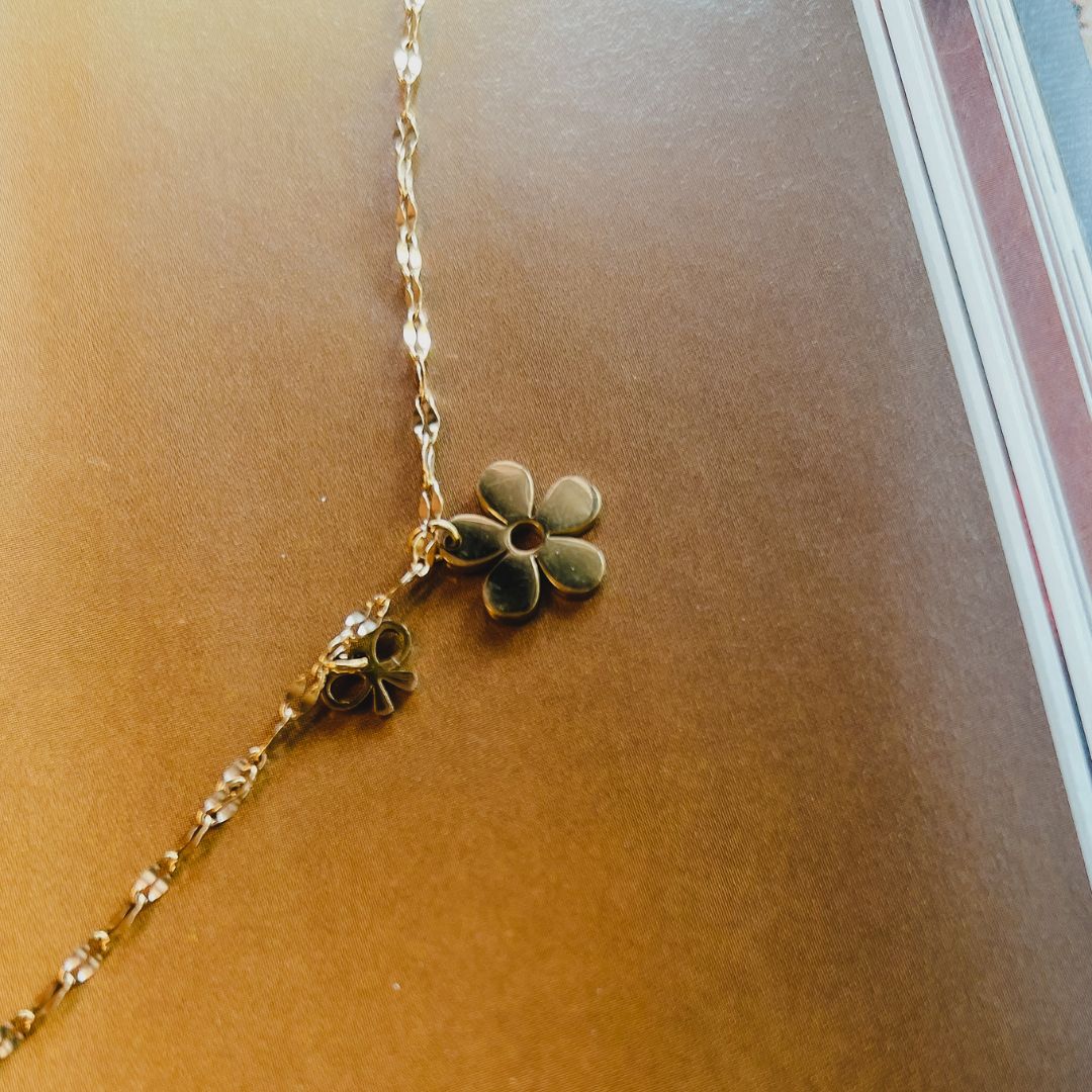 Moeder Dochter armband | Bloem en strikje | Armbanden By Frances Falicia