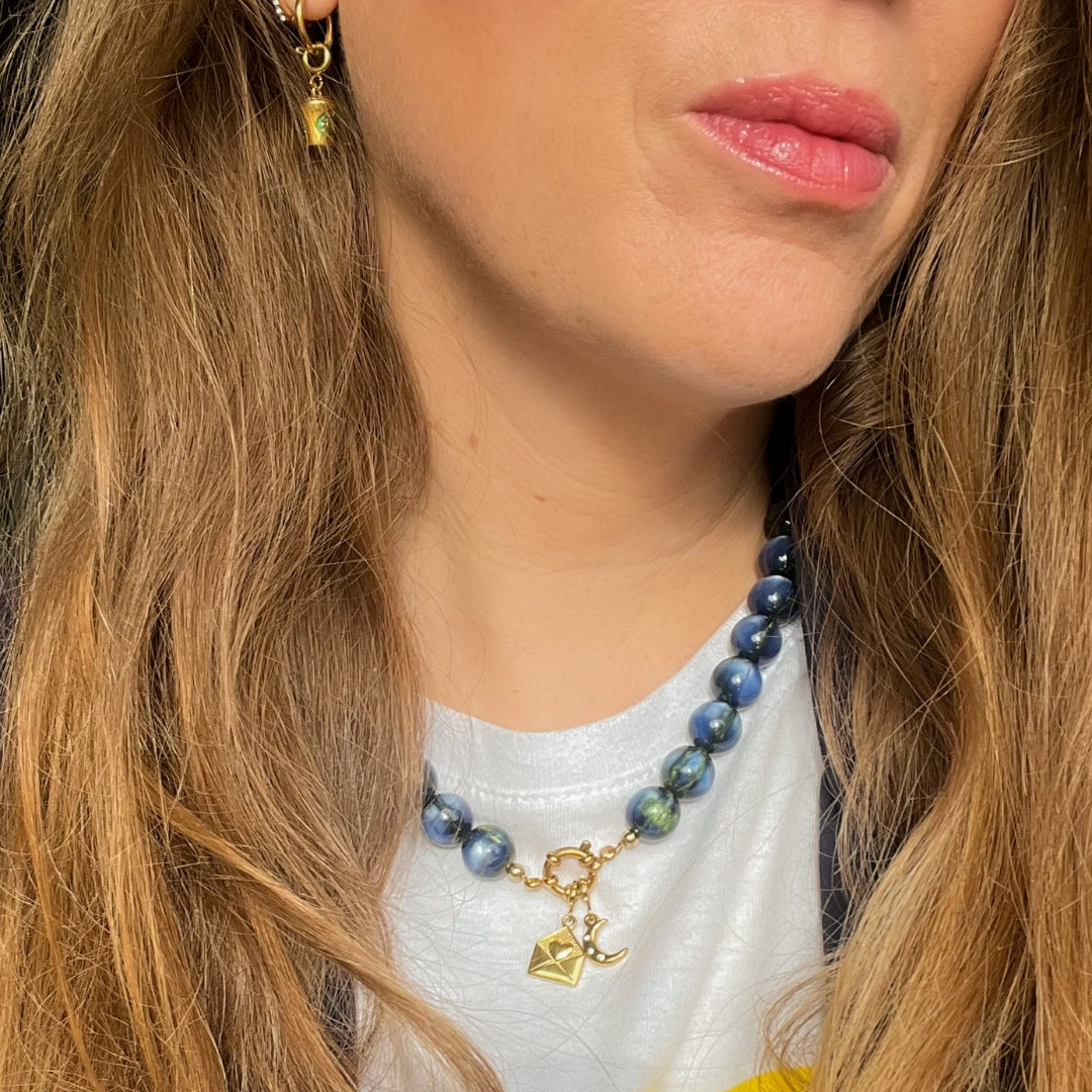 Moon Amour Charm | Maan bedel | The Charm Bar | Sieraden By Frances Falicia