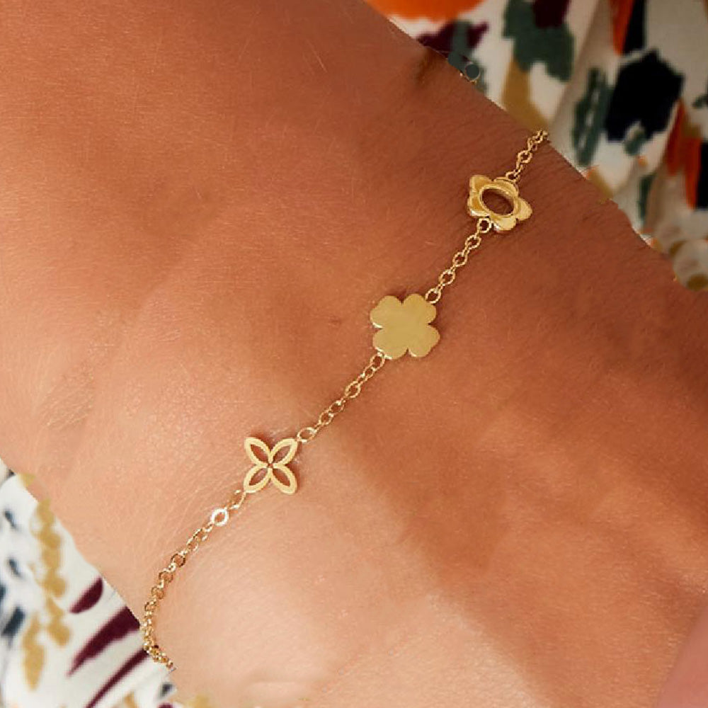 Armbanden set met bloemen | armbanden set voor 3 | Sieraden By Frances Falicia