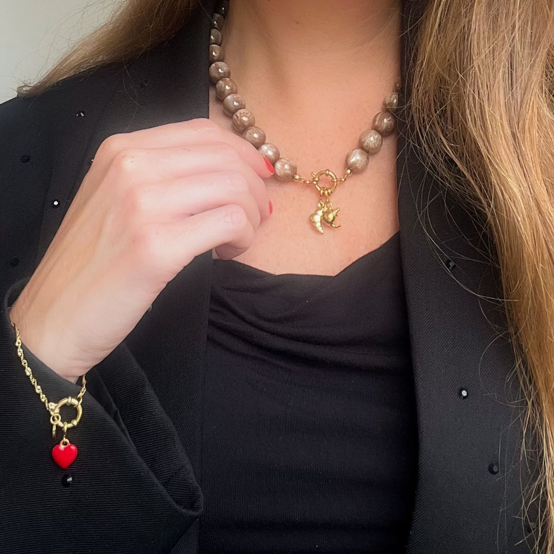 Espresso Chic Necklace | Kralenketting | Sieraden By Frances Falicia