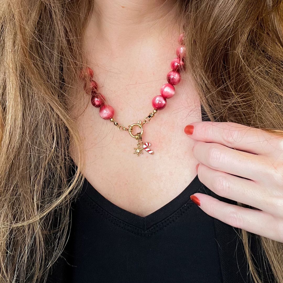 Ruby Roast Necklace | Kralenketting | Kettingen | Sieraden By Frances Falicia