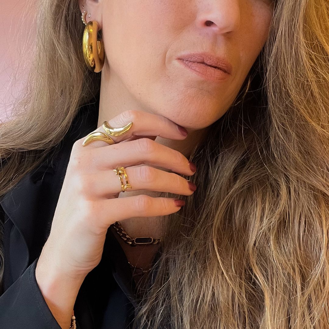 Swirl Ring | Stainless steel ringen By Frances Falicia