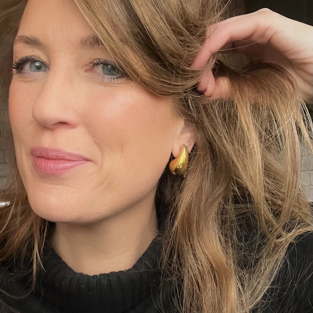 Chunky teardrop oorbellen | Drop earrings | Sieraden By Frances Falicia