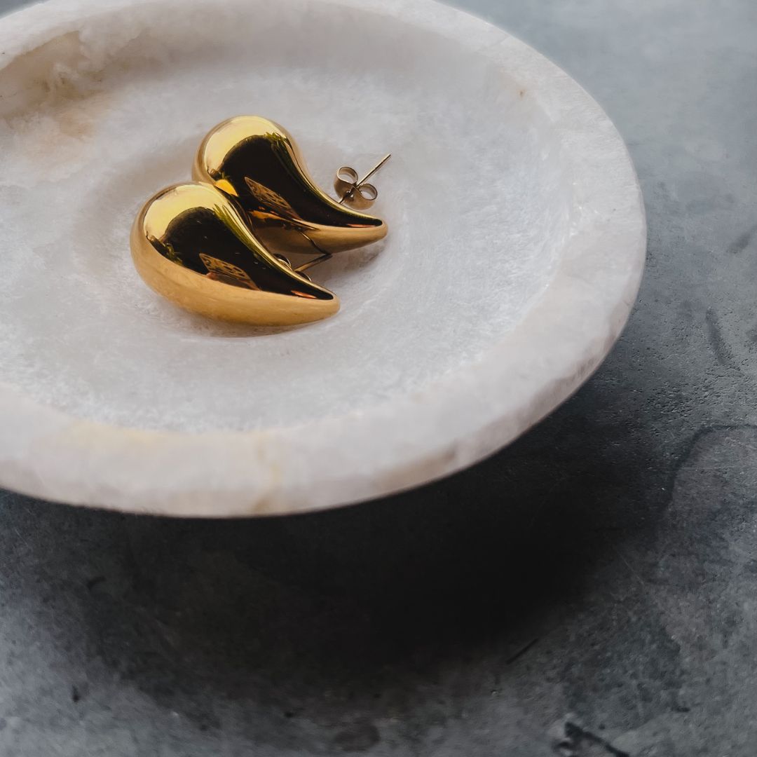Chunky teardrop oorbellen | Drop earrings | Sieraden By Frances Falicia
