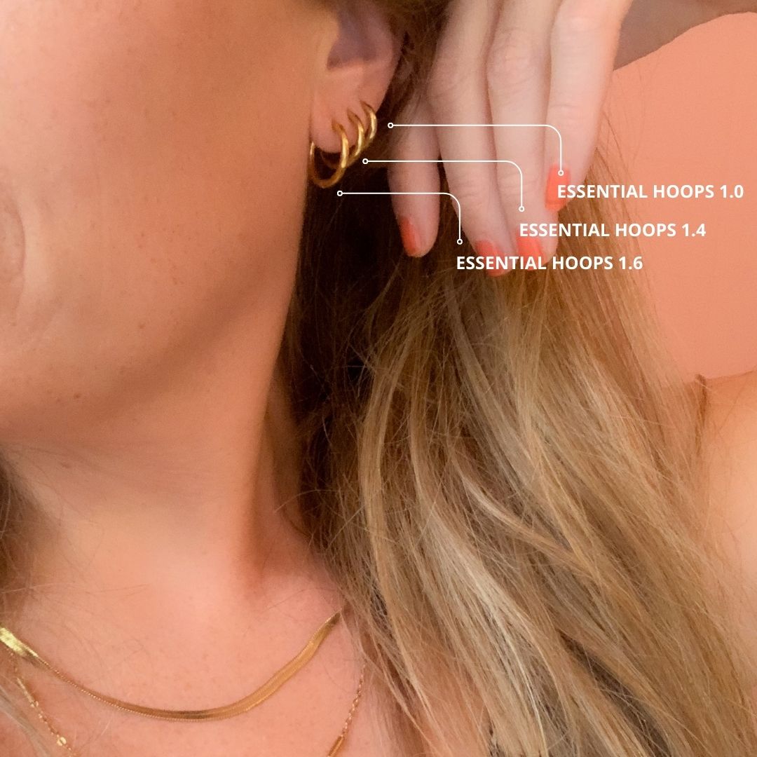 Bali Hoops Essential | Oorringen | Stainless steel oorbellen | By Frances Falicia