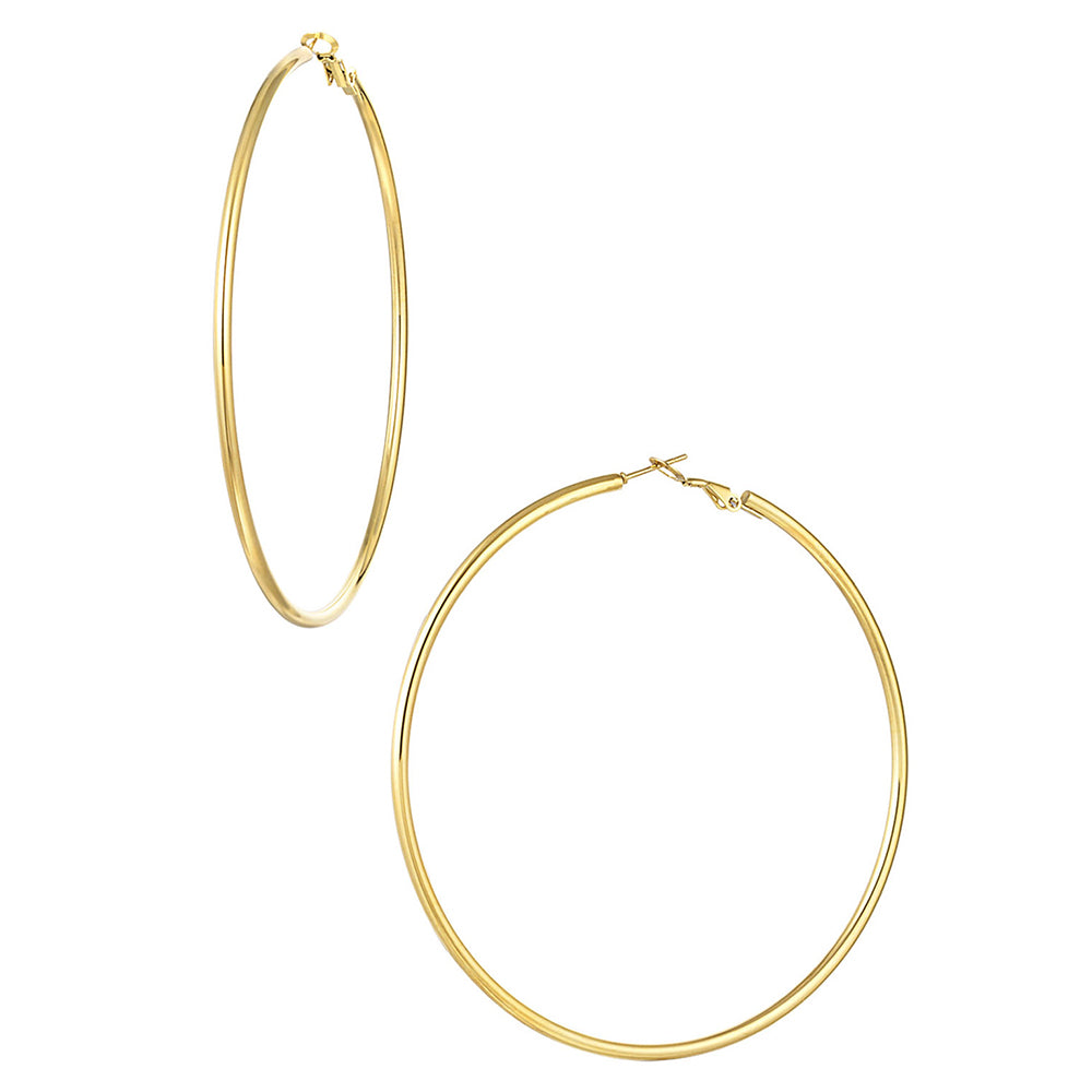 Eternal Hoops 8.0 cm | Oorringen | Stainless steel oorringen | By Frances Falicia