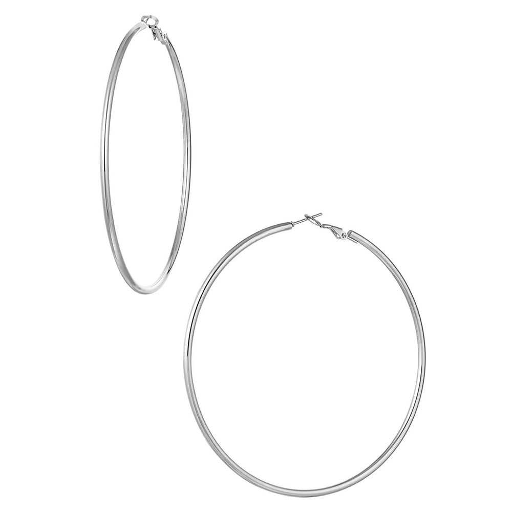 Eternal Hoops 8.0 cm | Oorringen | Stainless steel oorringen | By Frances Falicia