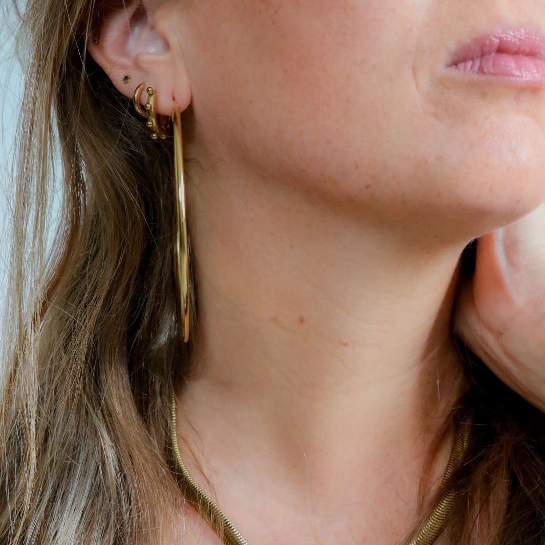 Eternal Hoops 8.0 cm | Oorringen | Stainless steel oorringen | By Frances Falicia