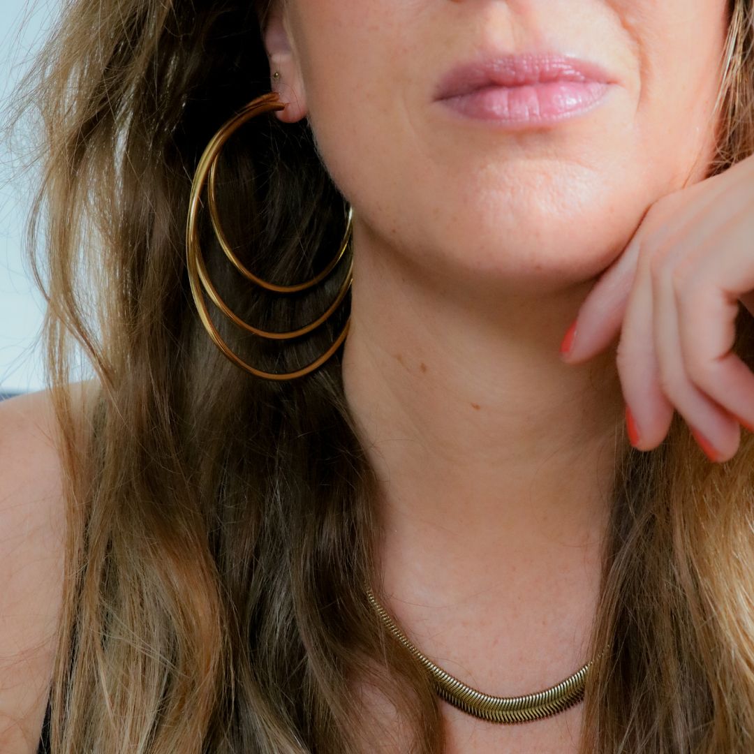 Eternal Hoops 8.0 cm | Oorringen | Stainless steel oorringen | By Frances Falicia