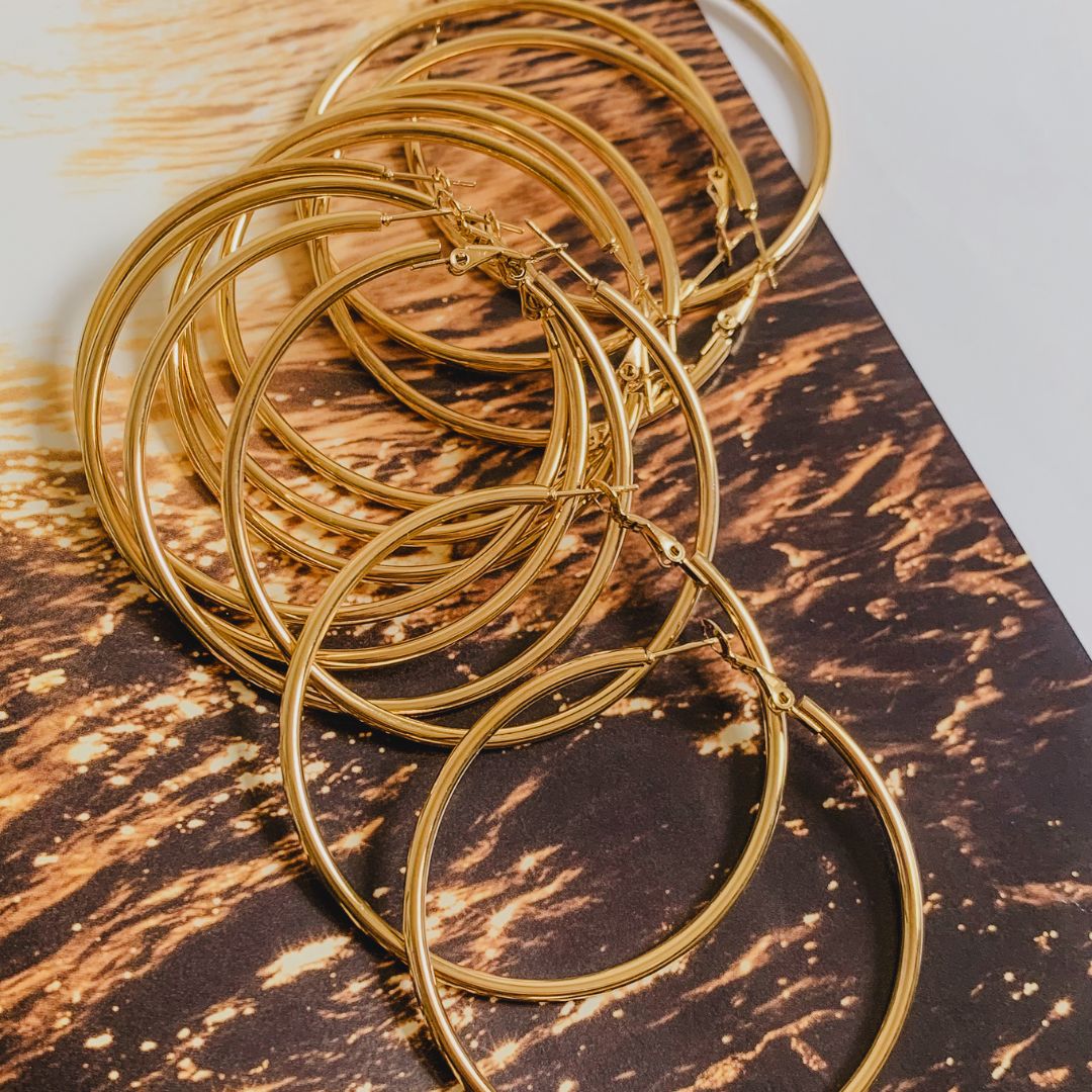 Eternal Hoops 7.0 cm | Oorringen | Stainless steel oorringen | By Frances Falicia