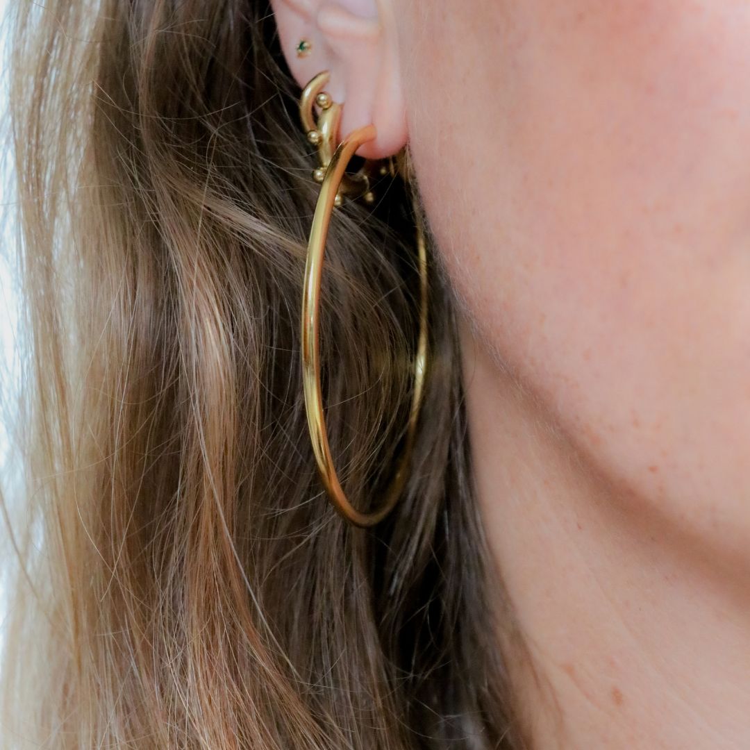 Eternal Hoops 6.0 cm | Oorringen | Stainless steel oorringen | By Frances Falicia