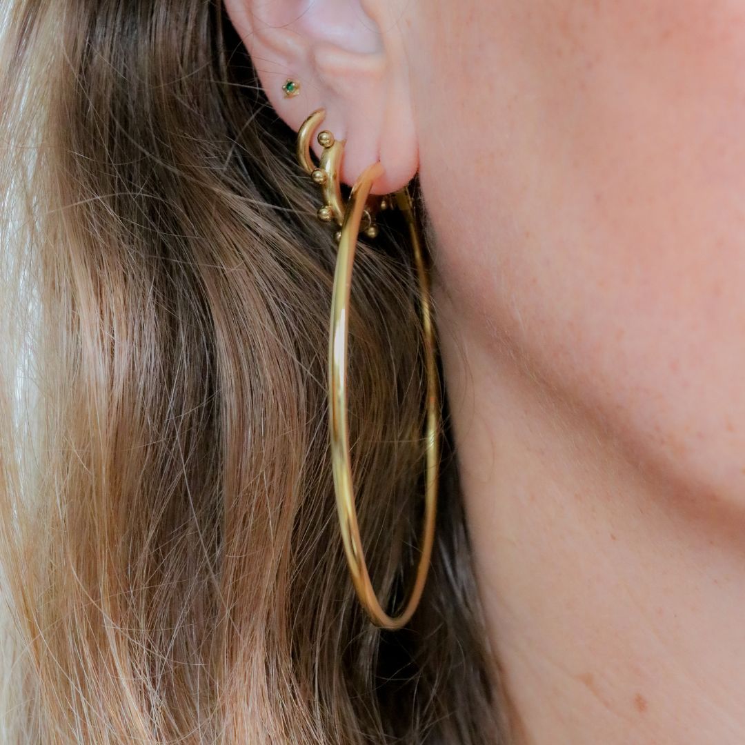 Eternal Hoops 7.0 cm | Oorringen | Stainless steel oorringen | By Frances Falicia