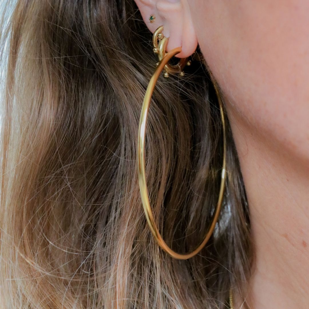 Eternal Hoops 8.0 cm | Oorringen | Stainless steel oorringen | By Frances Falicia