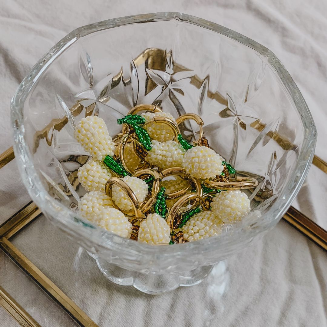 Fruit oorbellen | Miyuki oorbellen | Peer | Stainless steel  sieraden | By Frances Falicia