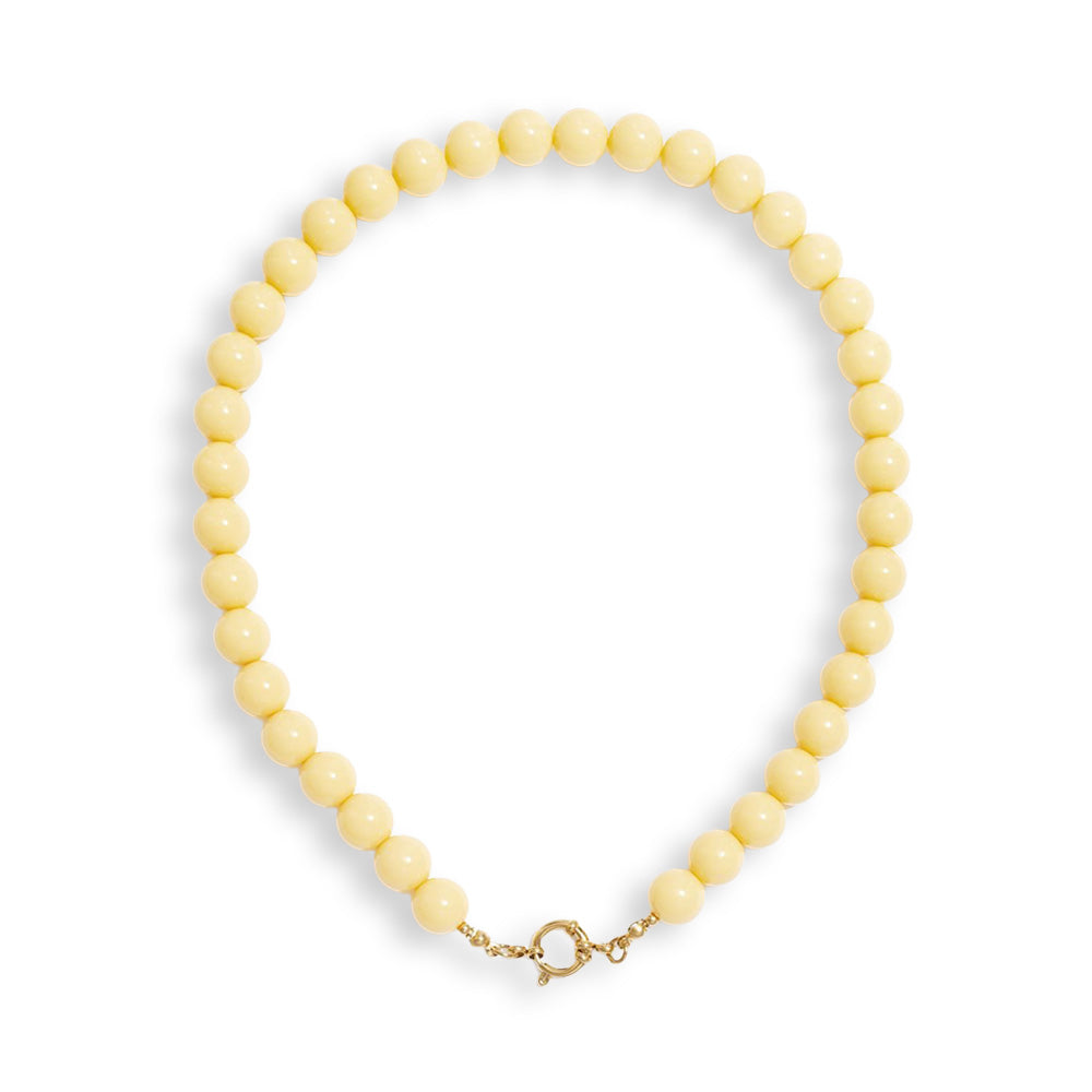 Honey Glow Necklace | Gele kralenketting | Sieraden By Frances Falicia