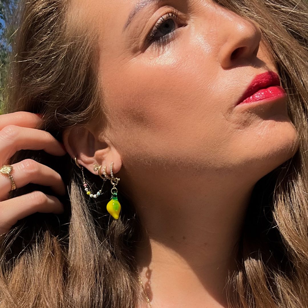 Lazy Lemon | Citroen bedel | Citrus hangertje | Lemon charm | Bedeltjes | Sieraden By Frances Falicia