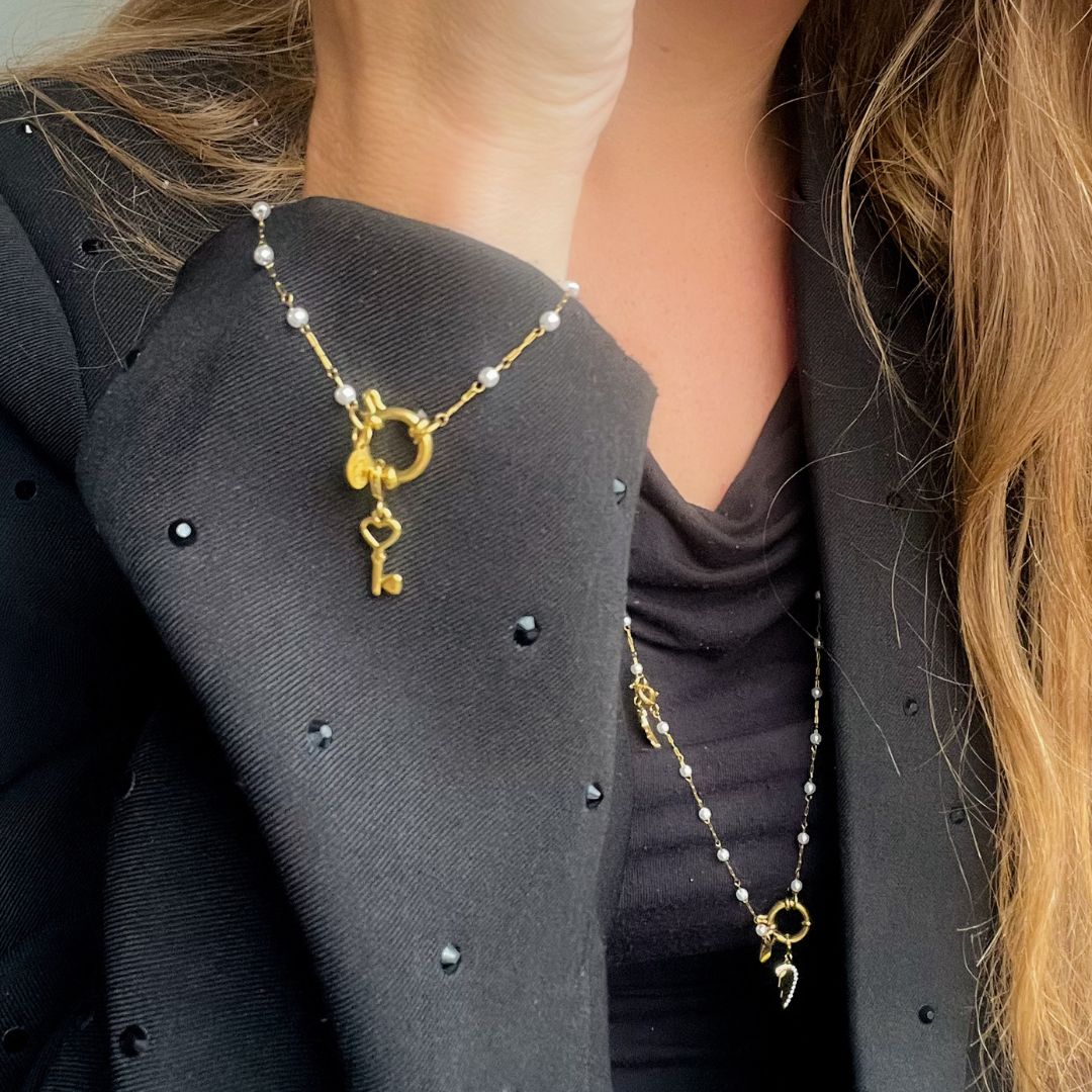 Pearly Charm Bracelet | Bedelarmband | Armbanden By Frances Falicia