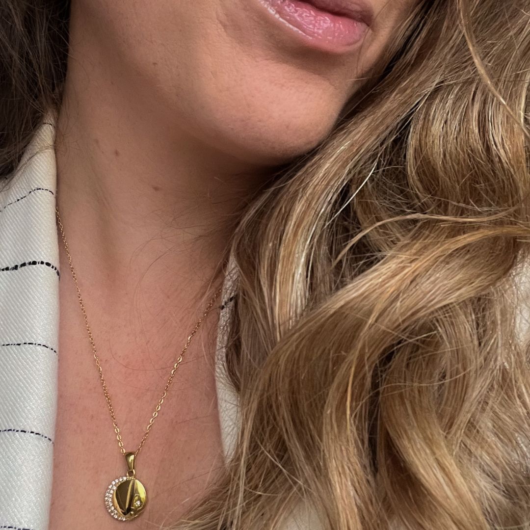 Luna Ketting | Maan Ster Ketting | Frances Falicia | Stainless steel sieraden