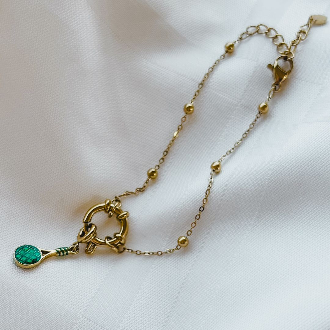 Match Point Charm | Tennisracket bedel | Bedeltjes | The Charm Bar | Sieraden By Frances Falicia