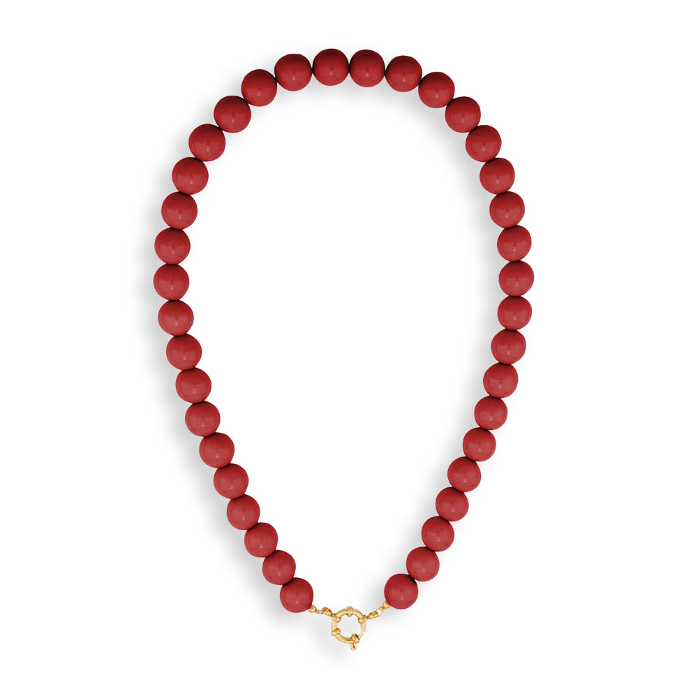 Merlot Muse Necklace | Kralenketting | Rode kralen ketting | Sieraden By Frances Falicia