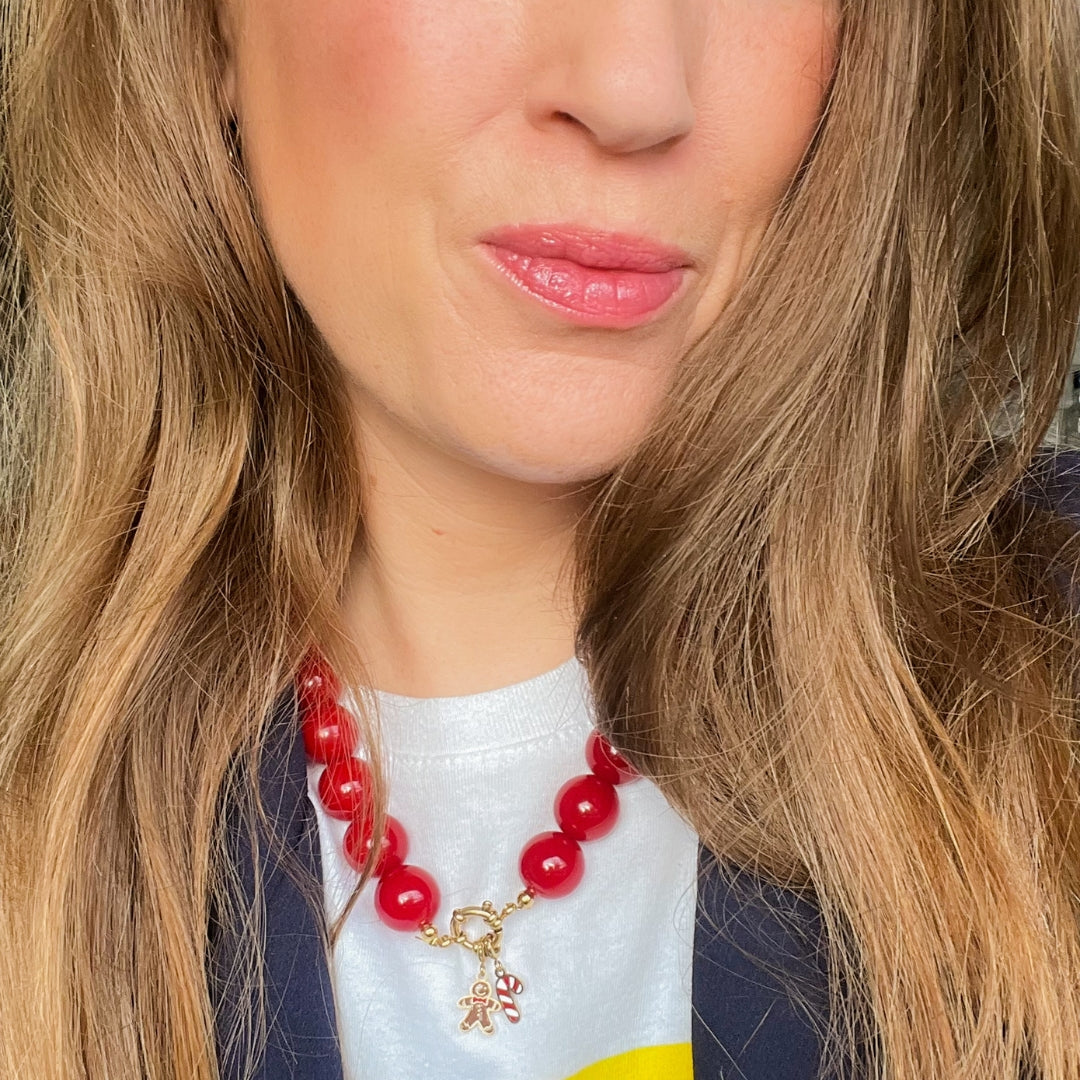 Merlot Muse Necklace | Kralenketting | Rode kralen ketting | Sieraden By Frances Falicia