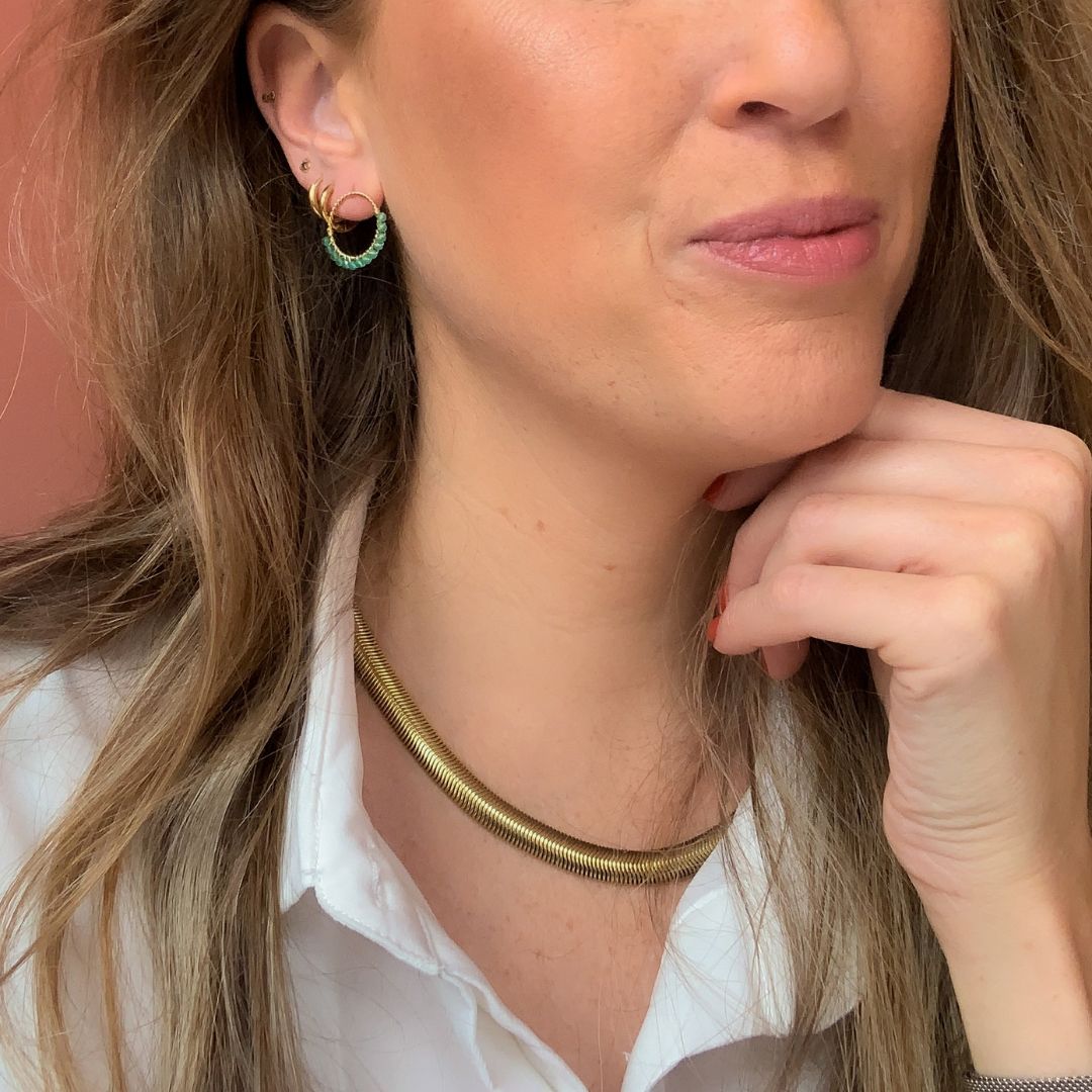 Mint | Bali Hoops | Groene oorbellen | By Frances Falicia