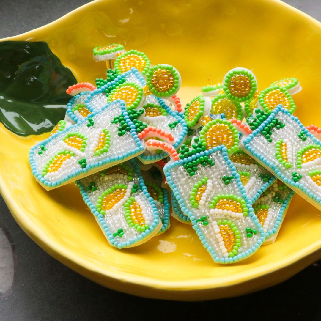 Mojito | Cocktail oorbellen | zomerse oorbellen | Sieraden By Frances Falicia