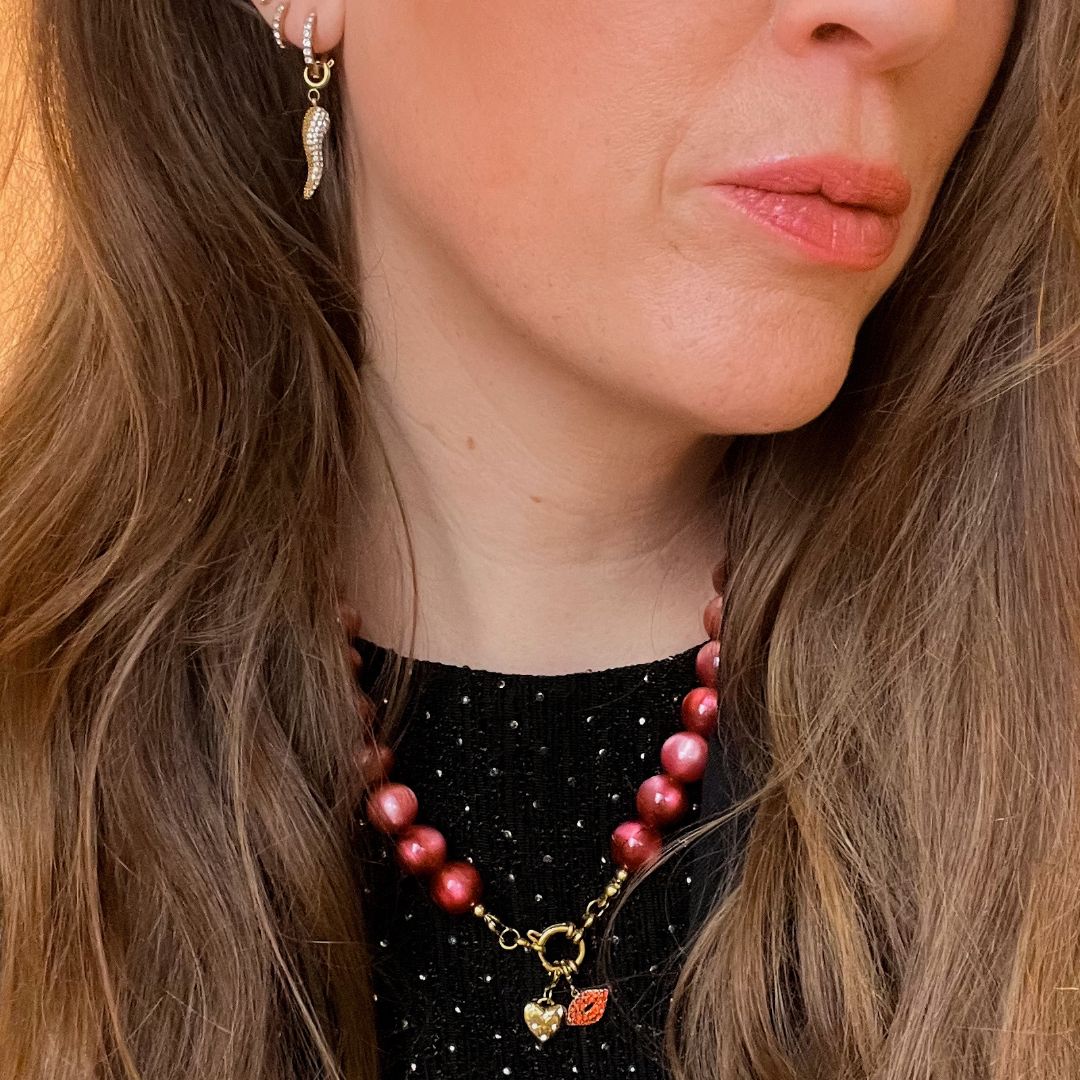 Ruby Roast Necklace | Kralenketting | Kettingen | Sieraden By Frances Falicia