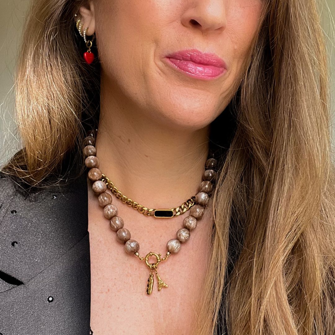 Espresso Chic Necklace | Kralenketting | Sieraden By Frances Falicia