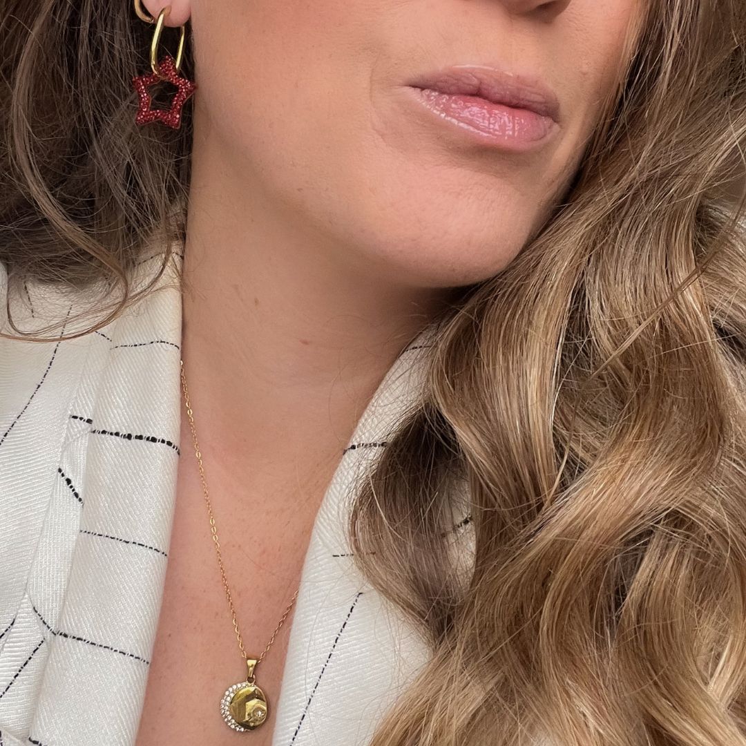 Luna Ketting | Maan Ster Ketting | Frances Falicia | Stainless steel sieraden