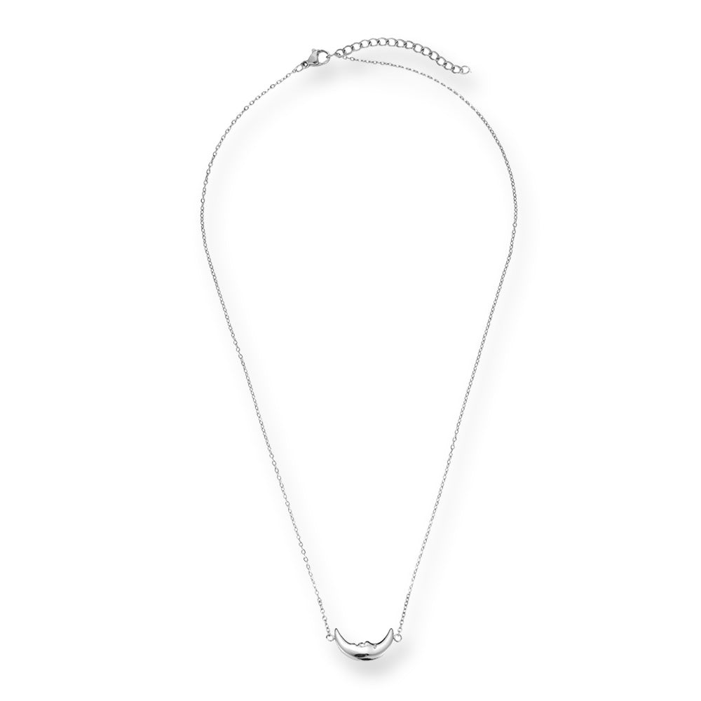 Sleeping Moon | Halve maan ketting | Sieraden By Frances Falicia
