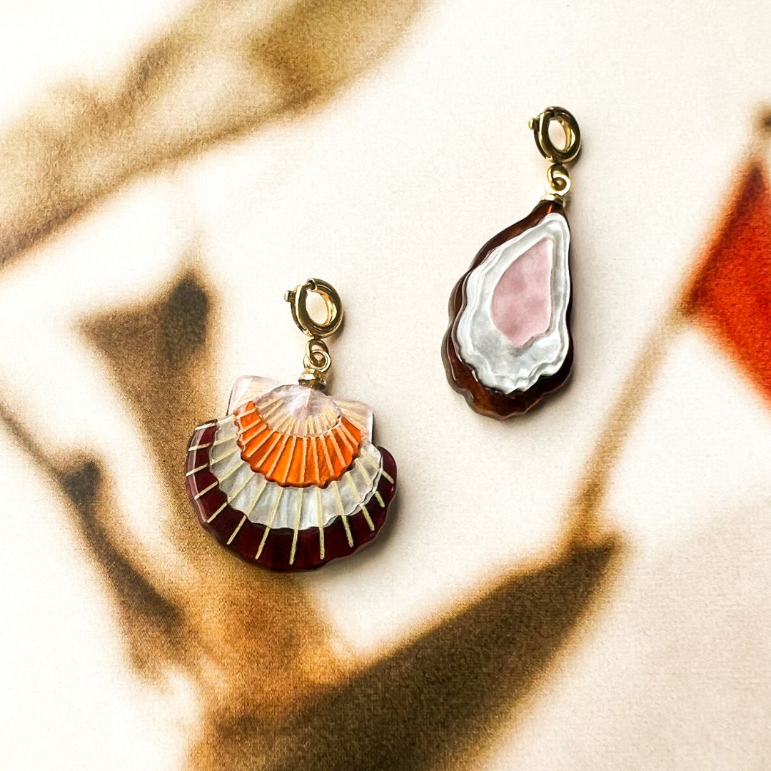 Oyster Hour Charm | Oester bedel | Bedels | Hangertje | Sieraden By Frances Falicia