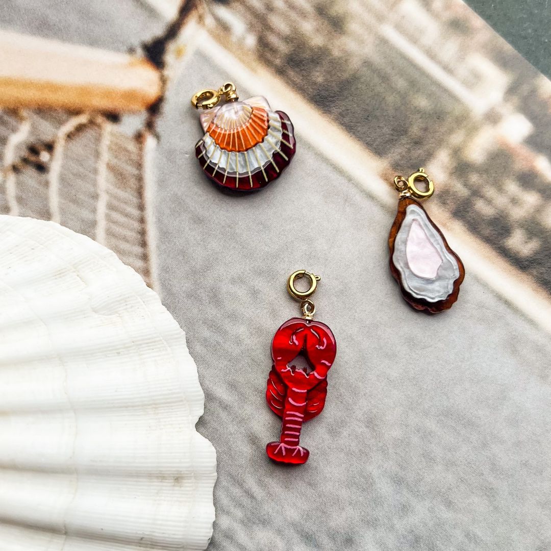 Oyster Hour Charm | Oester bedel | Bedels | Hangertje | Sieraden By Frances Falicia