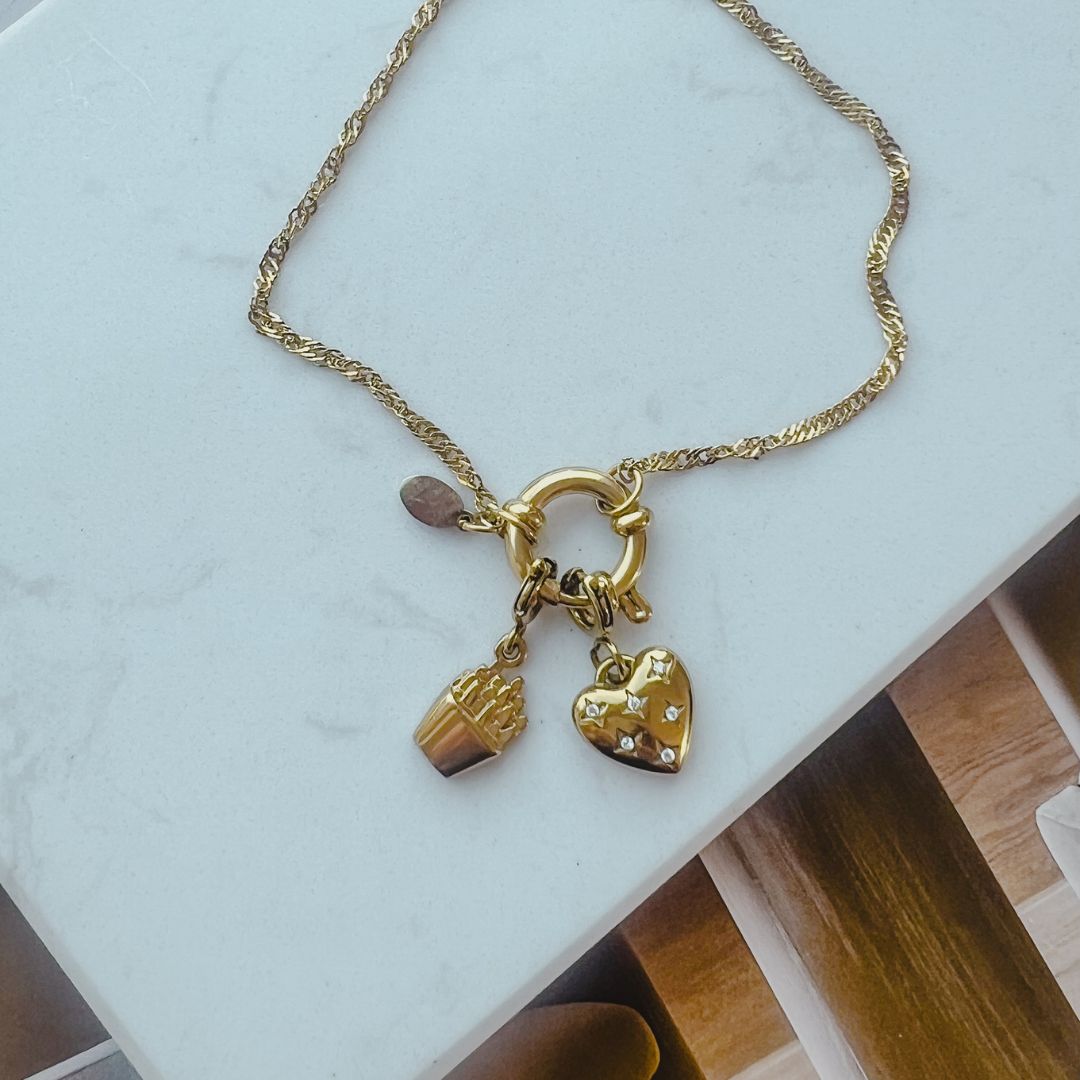 Heart Glow Charm | Hartje bedel | Bedeltjes | The Charm Bar | Sieraden By Frances Falicia