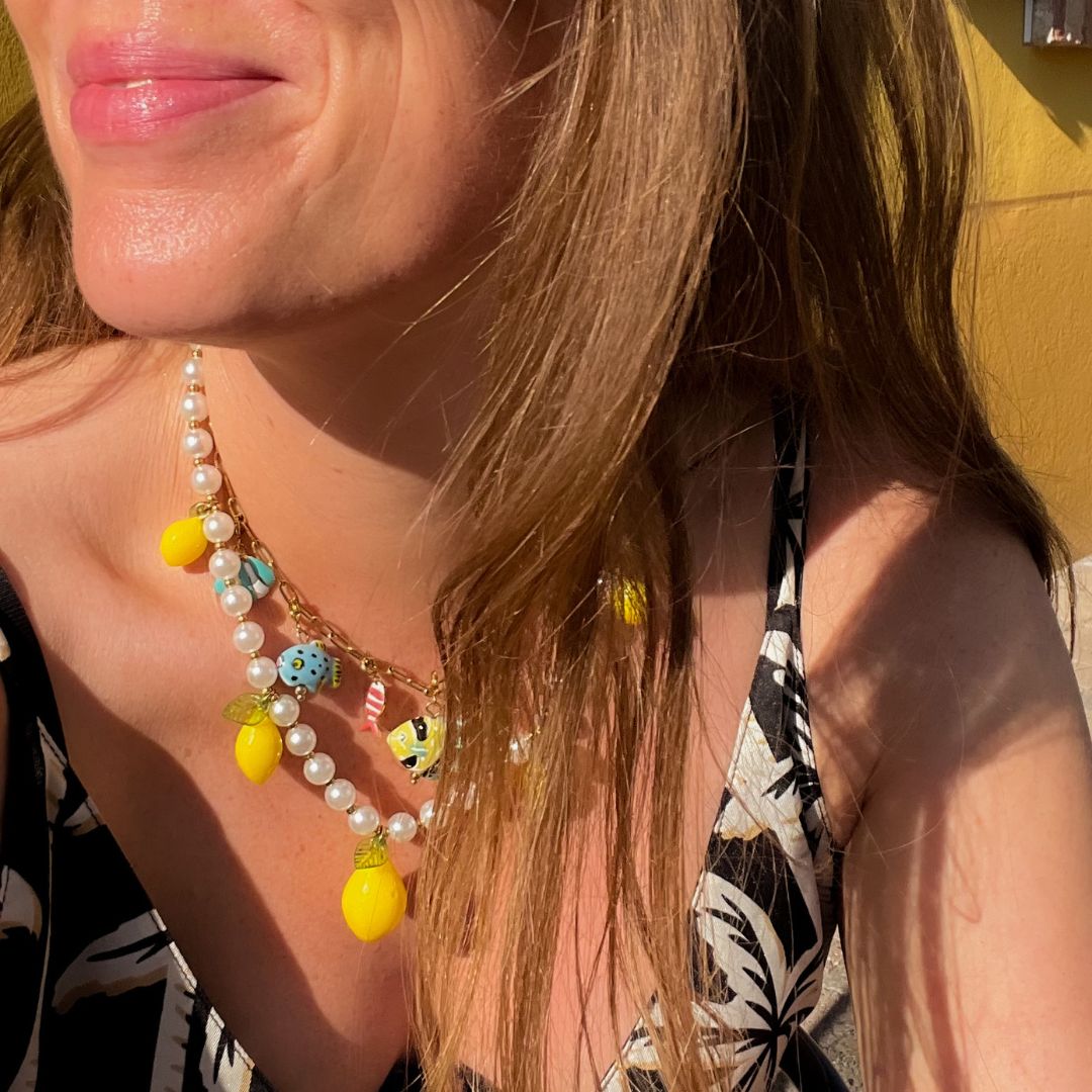 Amalfi Glow | Ketting met citroenen | Lemon Necklace | Sieraden By Frances Falicia