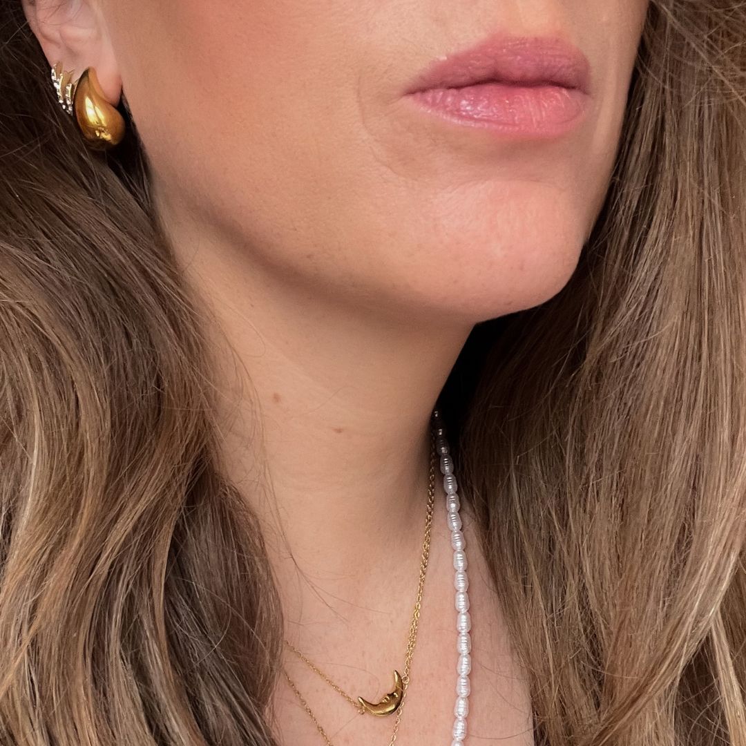 Classic hoops set met zirkonia steentjes | Hoops | Oorbellen By Frances Falicia