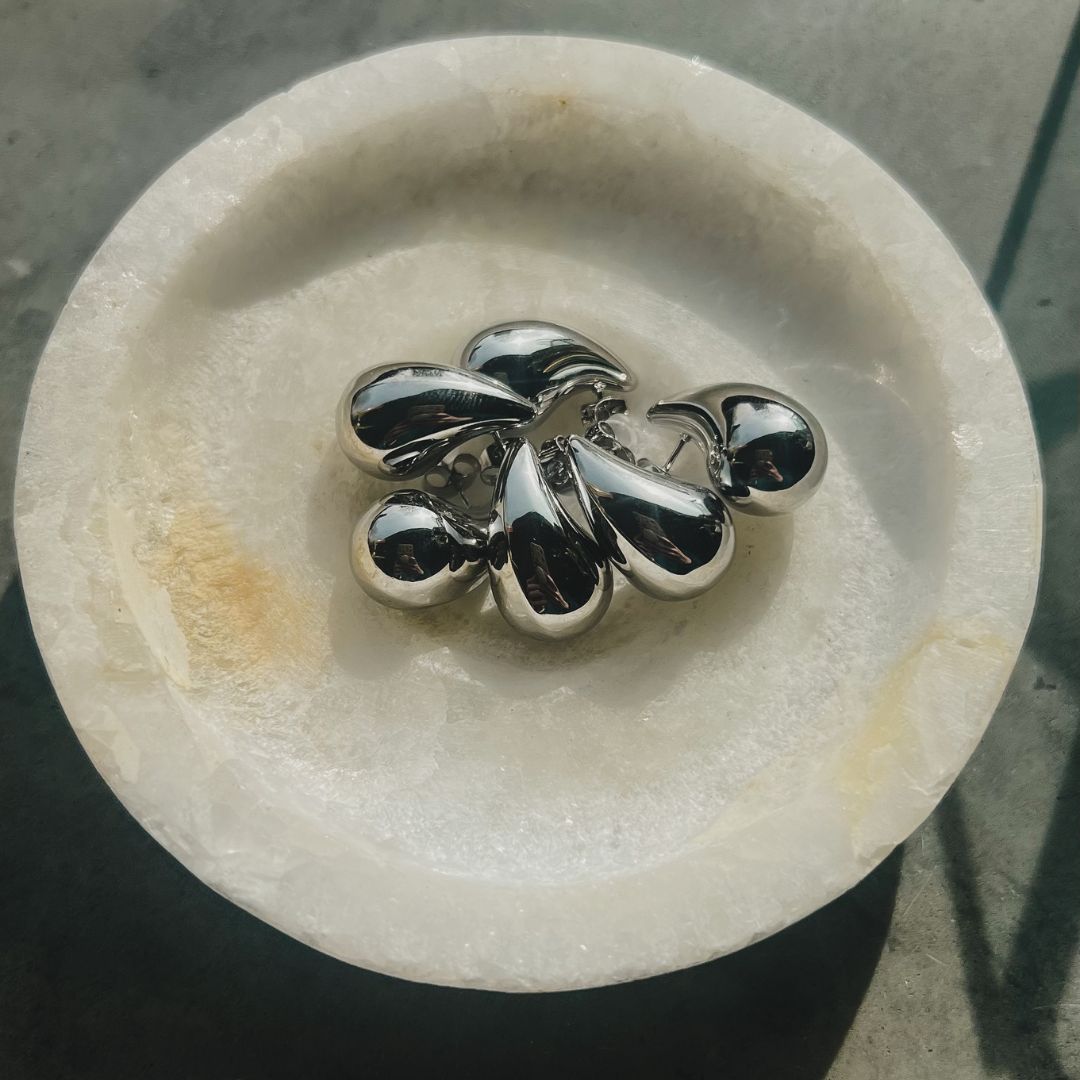 Mini teardrop oorbellen | Stainless steel sieraden By Frances Falicia
