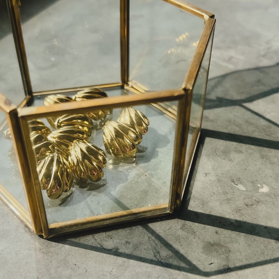 Schelp oorbellen | Seashell studs | Stainless steel sieraden By Frances Falicia