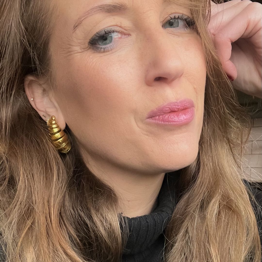 Sliced teardrop oorbellen | Drop earrings | Sieraden By Frances Falicia