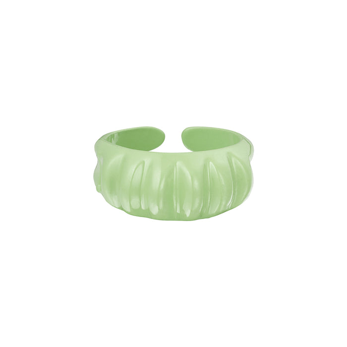 Brede ring | Gekleurde ring | Groene ring | Frances Falicia