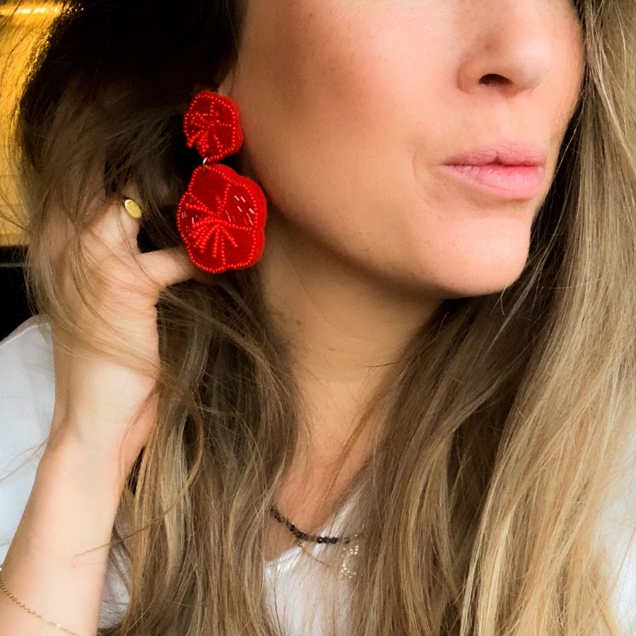 Bloemen oorbellen | Flower Power oorbellen | By Frances Falicia