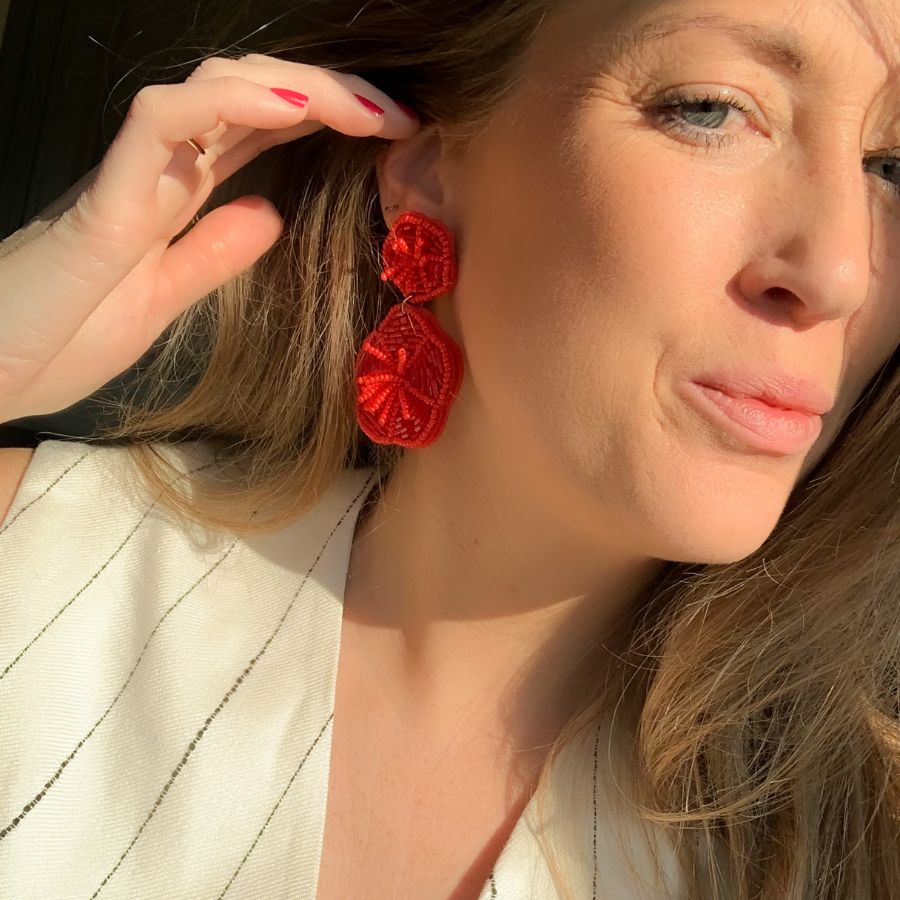 Bloemen oorbellen | Flower Power oorbellen | By Frances Falicia