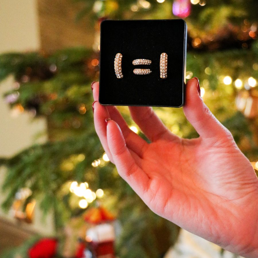 Pavé huggie hoops mini | Huggie oorbellen | 14 mm | Stainless steel oorbellen By Frances Falicia