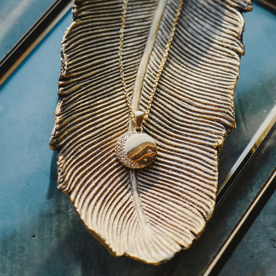 Luna Ketting | Maan Ster Ketting | Frances Falicia | Stainless steel sieraden