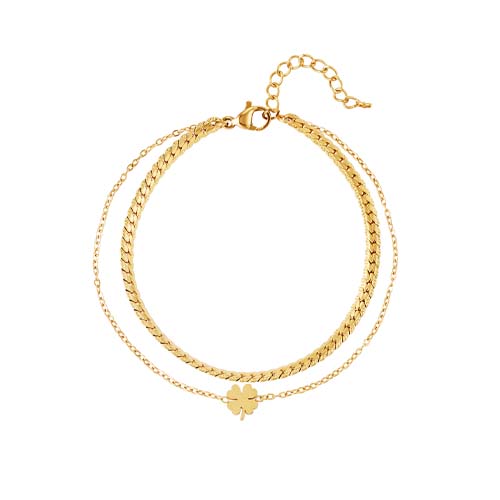 Klavertje vier armband | geluksarmband | Frances Falicia