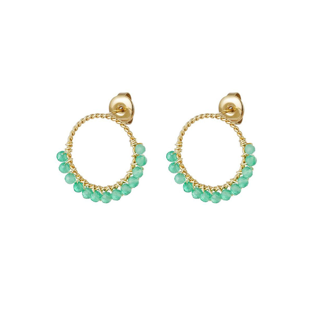 Mint | Bali Hoops | Groene oorbellen | By Frances Falicia