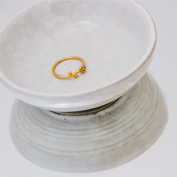 Pink ring met roosje | Frances Falicia