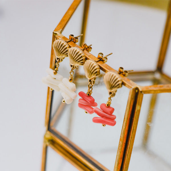 Schelp oorbellen | Frances Falicia